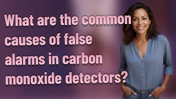 What are the common causes of false alarms in carbon monoxide detectors?