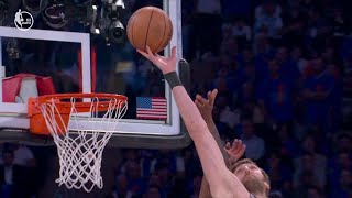 Knicks fans OUTRAGED over missed goaltending call in NBA Finals Game 4 | NBA on ESPN