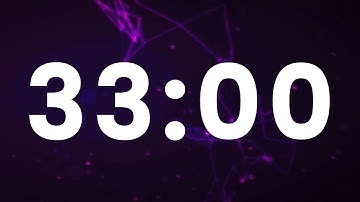 33 Minute Timer - 1980 Seconds Timer - Countdown -  Clean And Simple [ELECTRIC]