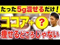 ココアに混ぜるとごっそり痩せる！ダイエット効果を倍増させる食材３選【血糖値／腸内環境】