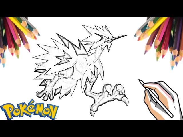 How To Draw Galar Zapdos Pokemon