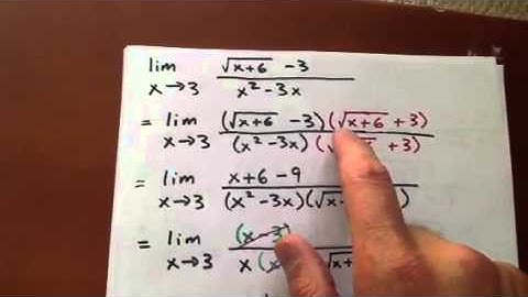 Limit using difference of squares pt 2