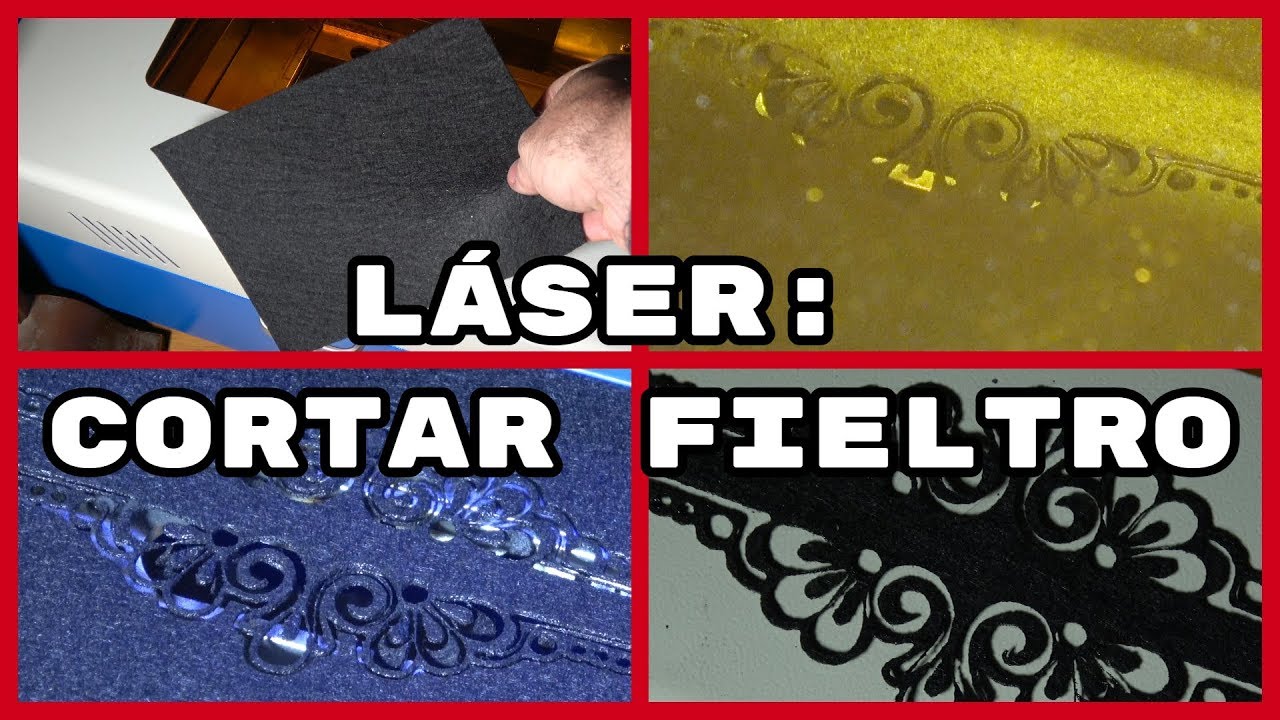 Cortadora Láser CO2 40W. Corte en Fieltro (VIII). (#4K)