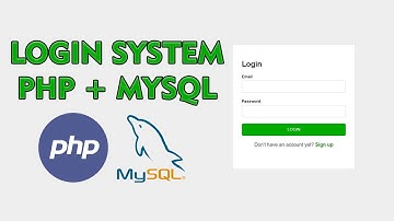Login System with PHP and MySQL Database || Complete Tutorial