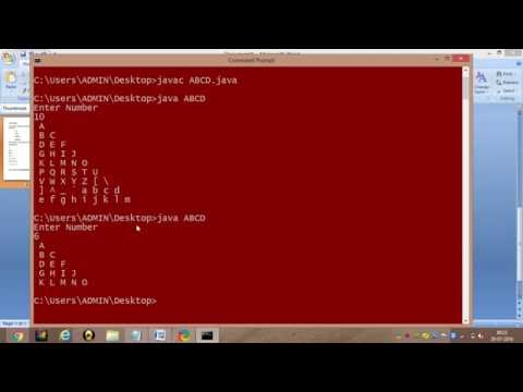 How to create Alphabet para-mint A to Z program in java