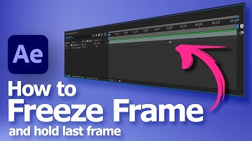 After Effects Freeze Frame and Hold Last Frame Tutorial
