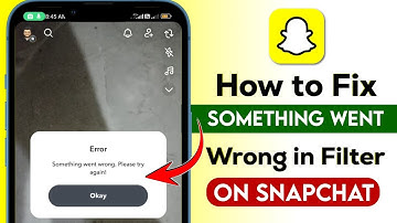 How to Fix something went wrong in Snapchat filter | Snapchat something went wrong