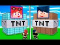 CASA TNT DA 1€ VS CASA TNT DA 1.000.000€! - MINECRAFT