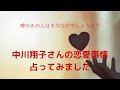 中川翔子さんは付き合ってる男性がいるのか占いました