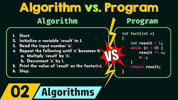 Algorithm vs. Program