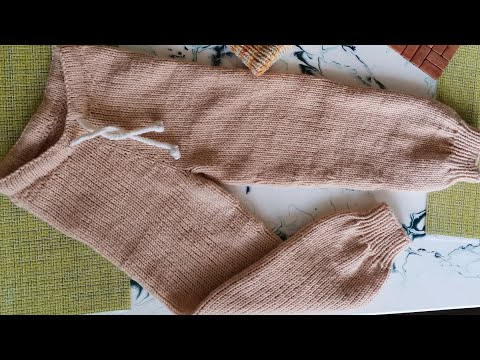 Вязание спицами для девочки штаны