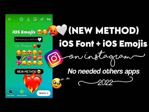 100%(New Method)❤️ iOS emojis+font on Instagram 2022 (without any others apps) || its Snow00