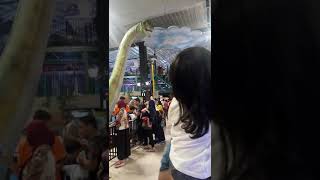 Adek Alika takut Dino saurus di transmart Resimi