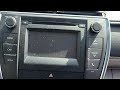 2015 Toyota Camry Radio/HVAC Removal