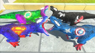 Tyrannosaurus rex vs Spino EVOLUTION of GODZILLA DINOSAUR & Brachio Jurassic King Monsters?? screenshot 2