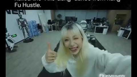 China’s Dancing Robot Stuns with Kung Fu Hustle Routine | EngineAI PM01