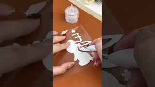DIY Easter canvas bag decoration #likcut #diy #craft #easter #bag #handmade #cricut