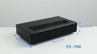 Ultra Short Throw Dlp 4K Laser Projector Android Home Cinema 1080P Projector 0.42M For 100 Images