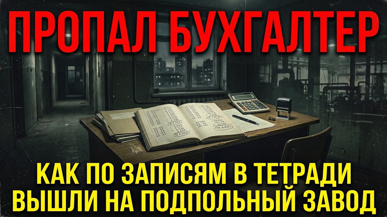 Как по записям в тетради пропавшего бухгалтера вышли на подпольный завод?