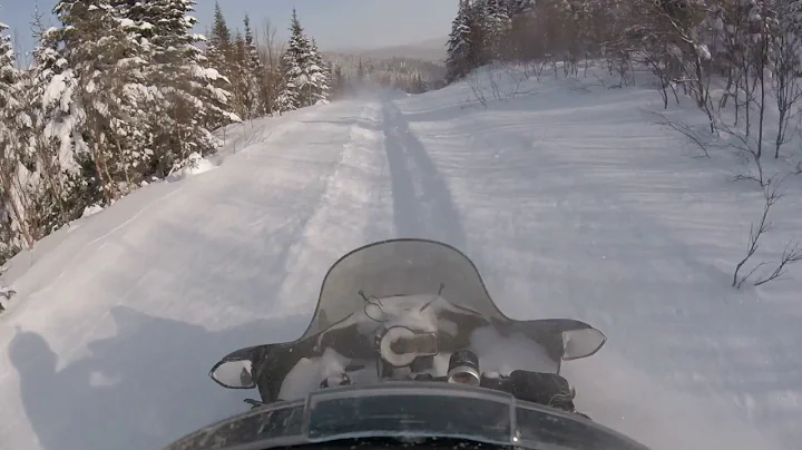 Monts- Valin ( Mont Ste-Marguerite),on Arctic cat tz1 turbo.
