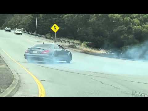 Mercedes Cls63 Amg drifting side ways #amg #shorts #drift burn out