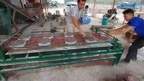 HR01 Dây chuyền băng tải rung sản xuất gạch lục giác, gạch sân vườn Hồ Hoàn Cầu 0983001038