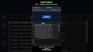 (8) - Ripple Effect Button || Basic Projects || Web Development #htmlcssjavascript #project #foryou