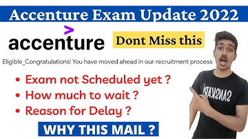 Accenture Exam Mail not Recieved | Accenture New Mail Update Exam delay | Accenture Recruitment 2022