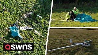 Gliders collide in midair before crashing to the ground | SWNS Profile