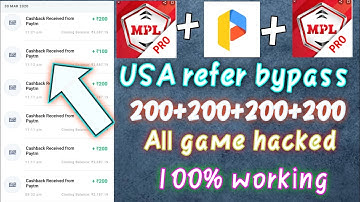 Unlimited refer bypass trick for mpl pro application all game are hacked..