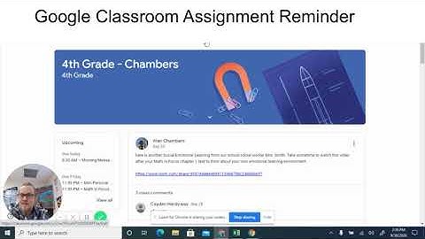 Google Classroom Assignments Reminder for Parents