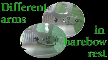 Different arm on barebow rest slow motion