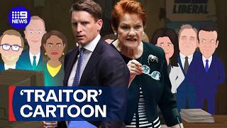 RSL joins fight between Hanson and Hastie over controversial cartoon | 9 News Australia screenshot 2