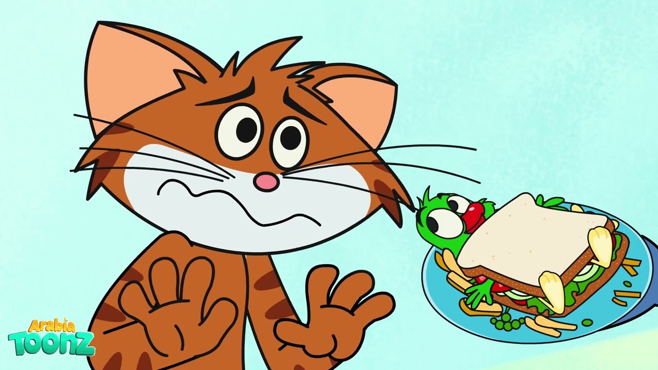 القط النائم يستيقظ على مفاجأة رهيبة 😹 | كرتون إسلامي للأطفال | مضحك للأطفال