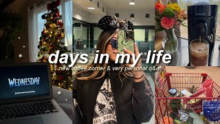 DAYS IN MY LIFE: very personal q&a, staying productive, & Disneyland during Christmas time!