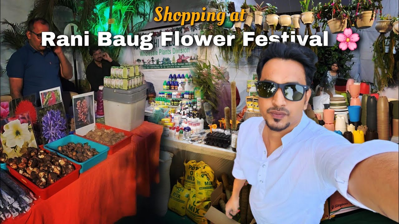 Shopping at Rani Baug Flower Festival 🌸 | Mumbai Flower Show