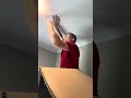Cutting in ceiling speakers #SimplyAVNC #homeimprovement #speakers #homeaudio #speakerinstallation 