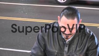 Emilio Rivera and Yadi Valerio arrives at Movie 43 Premie...