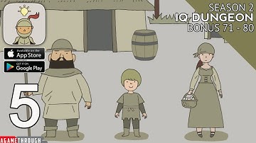 Season 2 IQ Dungeon All Levels 71 - 80 Villagers and Goblins Walkthrough / Clues / Guide