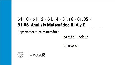 Clase 9. Integración Compleja. Primera clase