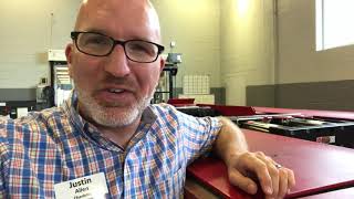 J Allen Hunter showing Hunter Power Slide lift technology at Hunter Nissan 9-18-2018