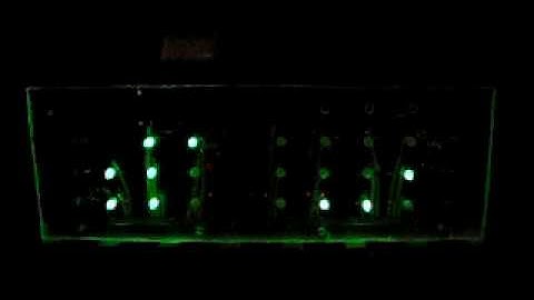 Vacuum tube binary clock