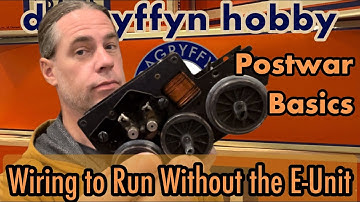 Postwar Basics: No E-Unit, No Problem. Wiring to run one direction without the reversing unit.