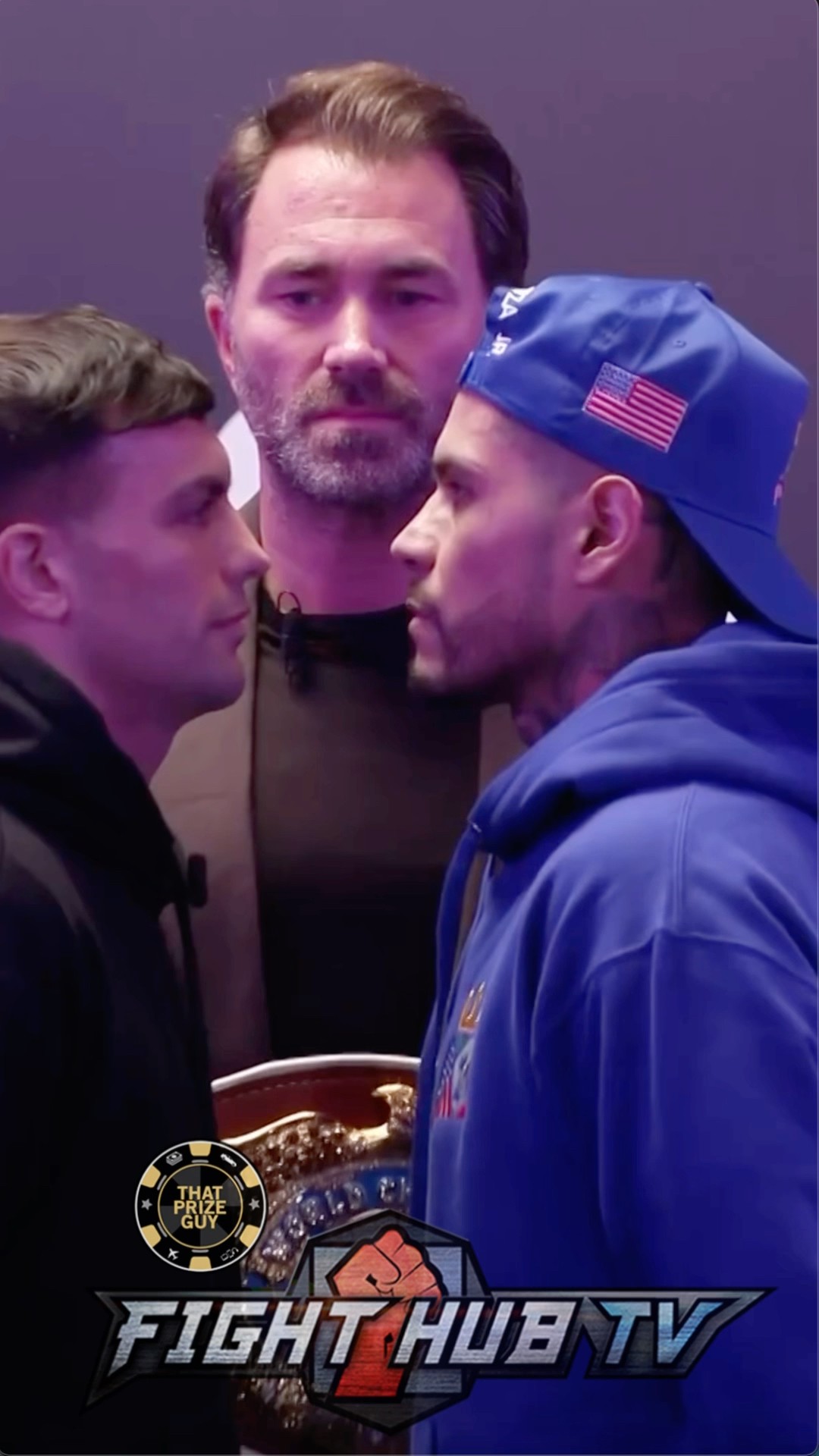 Jack Catterall STARES DOWN Arnold Barboza during INTENSE FACE OFF!