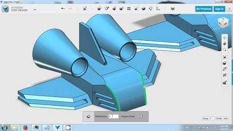 Autodesk 123D - Simple Spaceship - Part 6