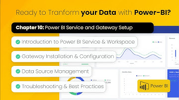 🔹 Power BI Training Chapter 10: Power BI Service and Gateway Setup #PowerBI