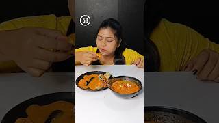 स्पाइसी मोमोज ईटिंग चैलेंज With Butter Chicken In 1 Minute Eating | Very Spicy Momos Eating shorts