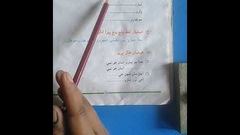 Class IV Sindhi NMT Lesson 6 Lecture 1