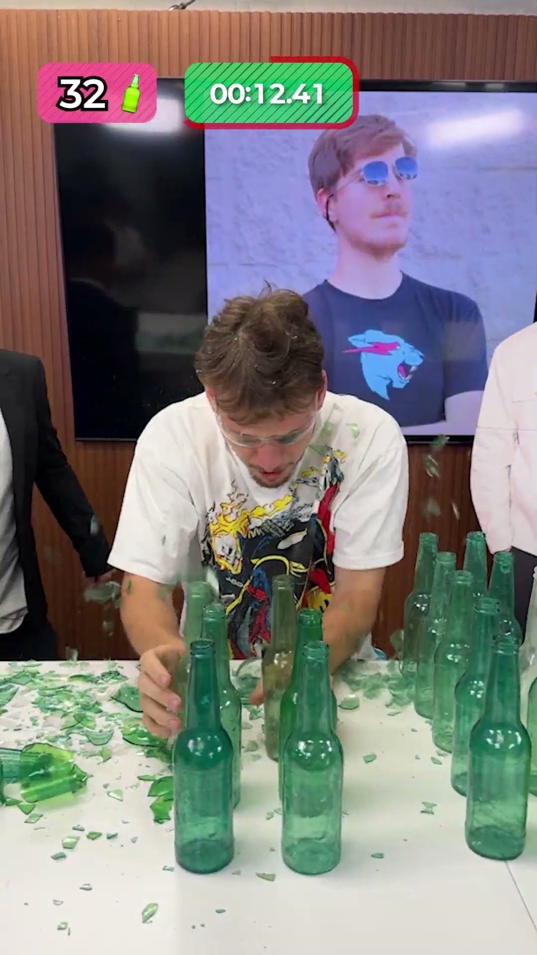 World Record Bottle Head Smashing Attempt!