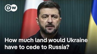 Thumbnail for US and Russia working on peace plan wherein Ukraine would give Russia land | DW News
